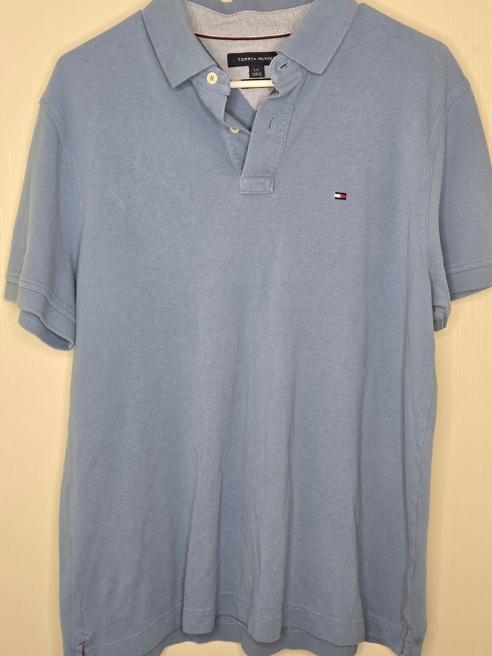 Large Blue Tommy Hilfger 2 Button Polo